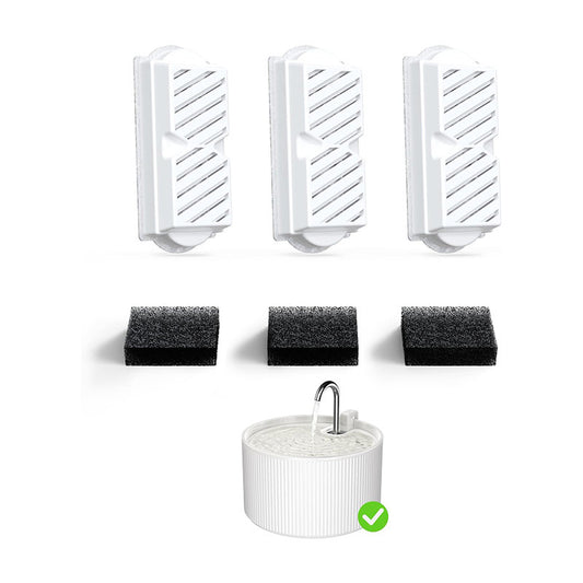The Still Column Fountain - ceramic pet water fountain, clean hero shot
